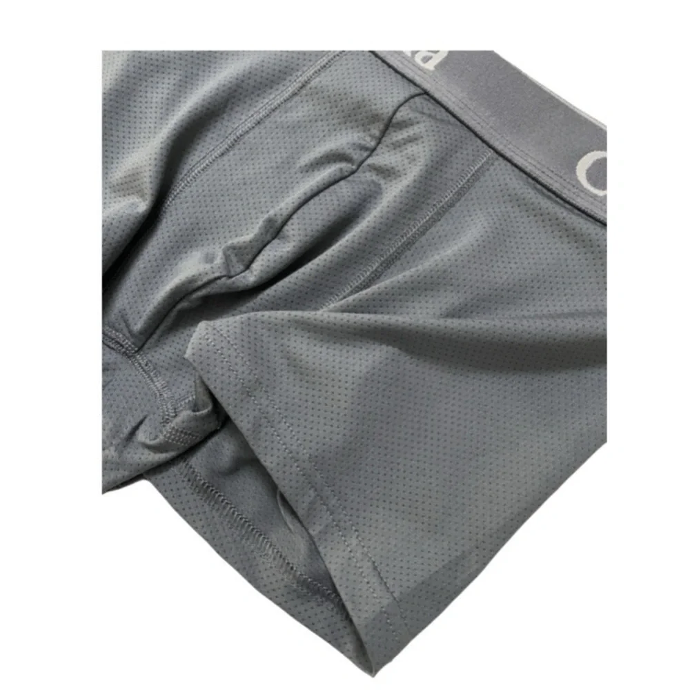 Men Athletic Boxer Briefs Quick-Dry Mesh Breathable Anti-Chafing Gym Running XXL